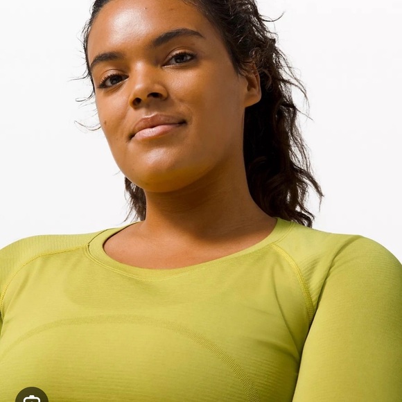lululemon athletica Tops - Lululemon Swiftly Tech Long Sleeve Yellow Pear
